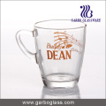 Taza de cristal de la etiqueta / taza, taza / taza del vidrio impreso, taza de cristal de la impresión (GB094211-2-QT-111)